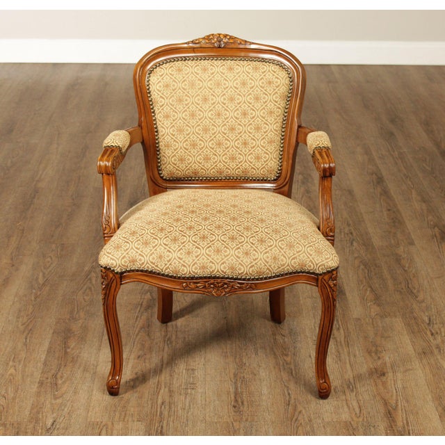 French Louis XV Style Pair of Fauteuil Armchairs For Sale - Image 14 of 18