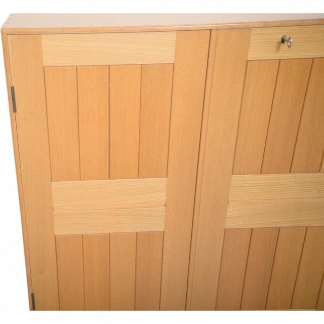 Vintage Cabinet in Elm from Mogens Koch, 1970s For Sale - Image 3 of 17