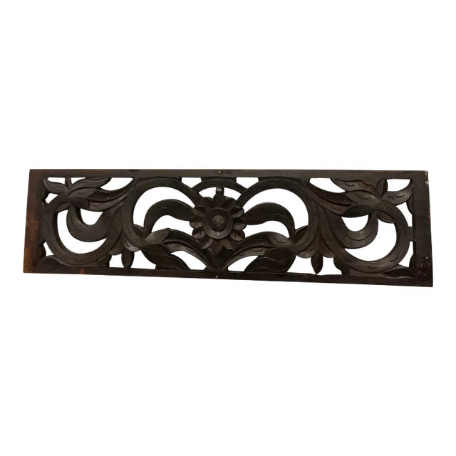 Carved Wood Panel For Sale