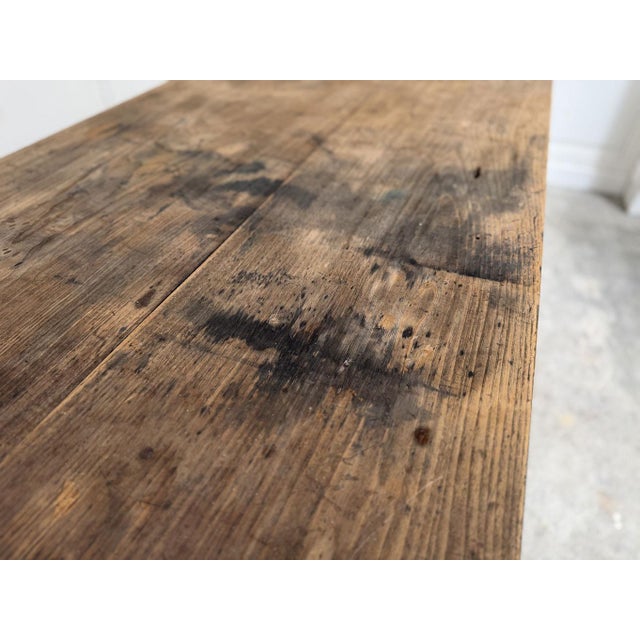 Antique Workshop Workbench, 1900s For Sale - Image 6 of 11