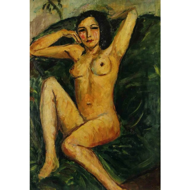 Antonio Feltrinelli, Nude, Original Oil on Board, 1930s For Sale - Image 4 of 4