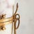 Alabaster Vintage French Alabaster Vase + Gilt Metal Stand For Sale - Image 8 of 9