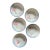 1940s German Porcelain Poppy Bowls 5.375 Inch Hand Painted Floral Dessert Berry Bowls - Set of 5 For Sale