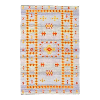 Pasargad DC Fine Hand Knotted Flat Weave Moroccan Rug For Sale