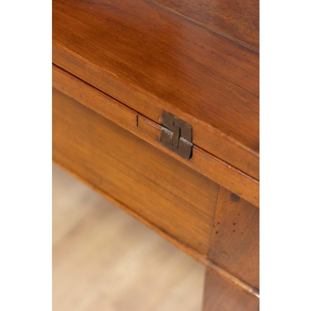 Italian Early 19th Century Walnut Folding Table with Tapered Legs For Sale - Image 13 of 15