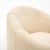 Cream Round Modernist Style Pair of Armchairs For Sale - Image 8 of 10