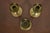 Early 20th Century Roycroft Arts & Crafts Brass Finished Hammered Copper Candlesticks, Set of Three For Sale - Image 5 of 8