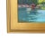 Aqua Silvio Silvestri, Listed Artist Lake Mary Mammoth California Landscape Oil Painting Including the Antiqued Gold Wood Frame For Sale - Image 8 of 11