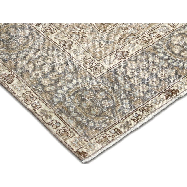 Transitional 1940s Persian Tabriz Rug For Sale - Image 3 of 5