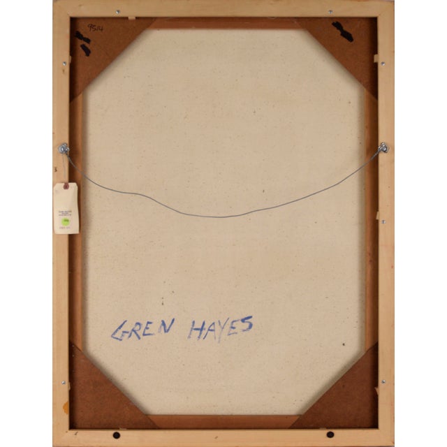 Textile Woman in the Morning Sun - Large Scale Portrait in Oil on Canvas by Patricia Gren Hayes For Sale - Image 7 of 8