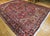 19th Century Heriz Serapi Rug, Hand-Knotted Wool, Geometric Pattern, Red & Green Vegetable Dyes, 9x12 For Sale - Image 11 of 13