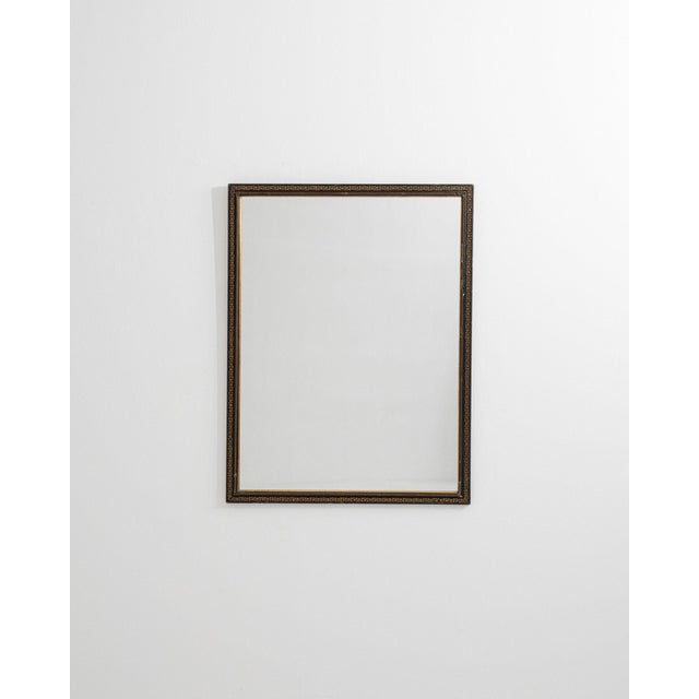 19th Century France Napoleon III Bronze Wood Mirror For Sale - Image 4 of 8