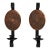 Vintage Pair of Copper and Metal Candle Wall Sconces For Sale