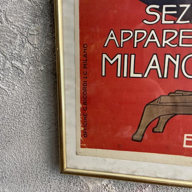 Framed Advertising Lithograph Poster from Distillerie Italiane, 1970s For Sale - Image 4 of 8