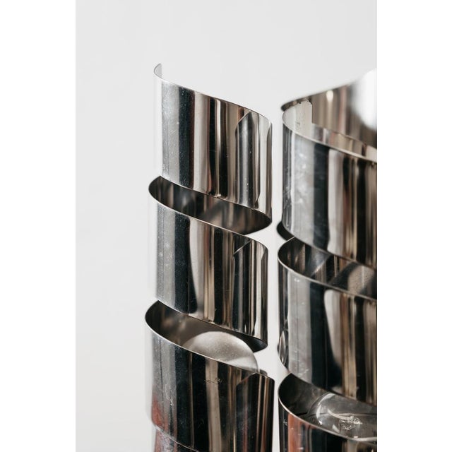 Chromed Steel Spiral Table Lamp, 1970s For Sale - Image 11 of 17