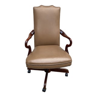 Late 20th Century Vintage Executive Desk Chair For Sale