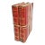 Antique Red Pair of Books For Sale