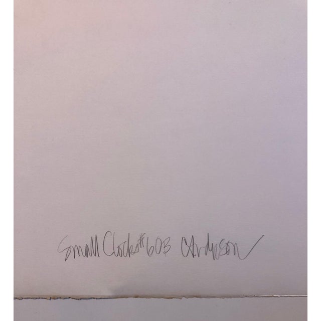 Chris Anderson, Small Clocks (2006), mixed media, acrylic, pastel painting and drawing. Timepieces by American artist...