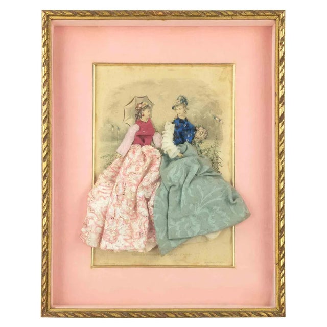 Unknown, Toilettes de Mme Bréant-Castel, Etching, 1879 For Sale