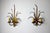 Metal Floral Sconces attributed to Ferro Arte, Spain, 1960s, Set of 2 For Sale - Image 7 of 7