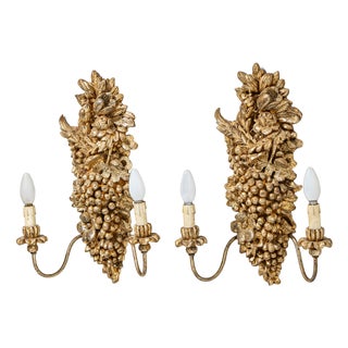 Italian Modern Glass Wall Lights, Italy, 1980s, Set of 2 For Sale