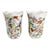Pair Early 20th C Famille Rose Floral 6” Enamel Chinese Scalloped Vase Vases For Sale