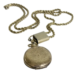 Late Victorian Gold Filled Guard Chain With Illinois Hunter Case Pocket Watch, C. 1890–1900