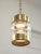 Vintage Italian Brass and Glass Lantern Pendant Lamp, 1960s For Sale - Image 9 of 18