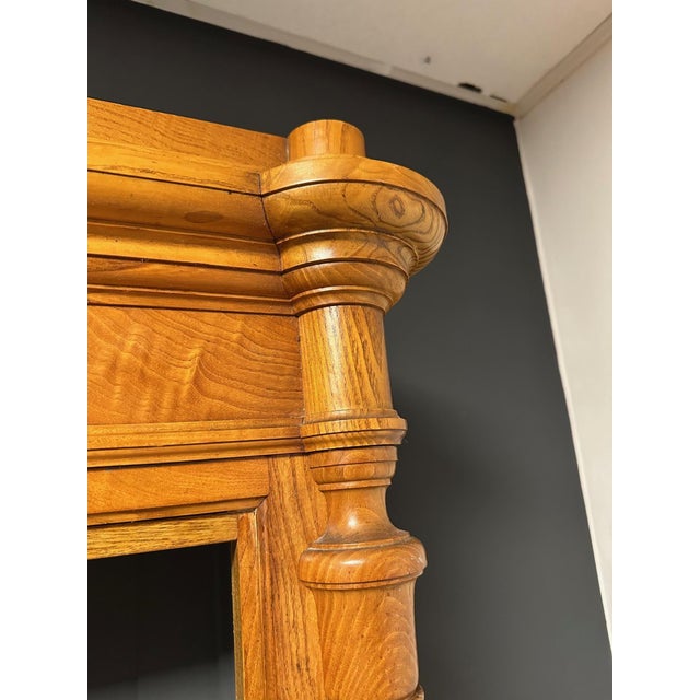 Antique Open Bookcase in Elm For Sale - Image 6 of 15