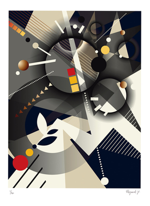 Thierry Corpet (Raymond X), Alalia V, 2022, Silkscreen Print