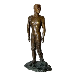 1990's v. Possin Man Bronze Sculpture