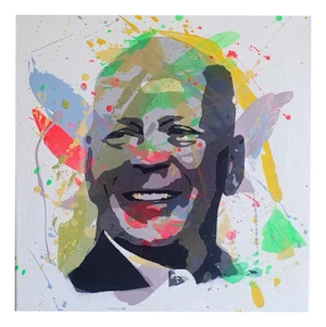 PyB, Bruce Willis, 2025, Canvas