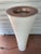 Floor lamp - Kaoyi Flacha Made in Japan White and pink gold pvc in perfect condition Circa 1980 Height : 78 cm Diameter at...