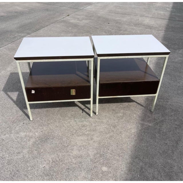 Mid 20th Century Moderm Vista Furniture California Made Walnut Nightstands, a Pair For Sale - Image 11 of 12