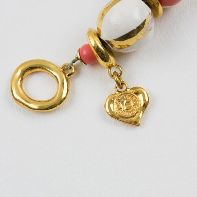 Salmon Edouard Rambaud Paris Bi-Color Ceramic Pearl Necklace For Sale - Image 8 of 8
