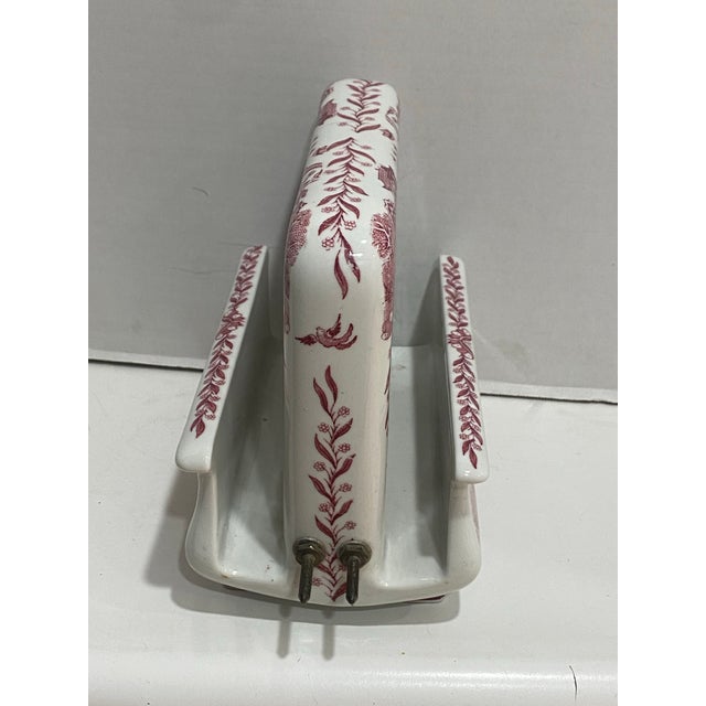 Extremely Rare Toast-Rite Red Willow Porcelain Electric Toaster, C. 1927 For Sale - Image 4 of 6