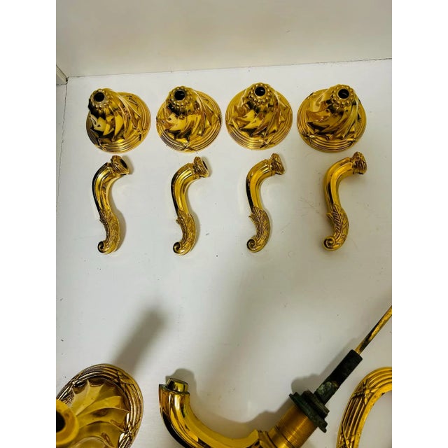 Beautiful vintage Sherle Wagner sink faucet set with matching tub faucet. Sink set includes two handles and sink spout...