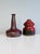 Ceramic Brown and Ruby ​​Red Studio Ceramic Art Bottleneck Vase by Jürgen Riecke, Germany, 1960s For Sale - Image 7 of 15