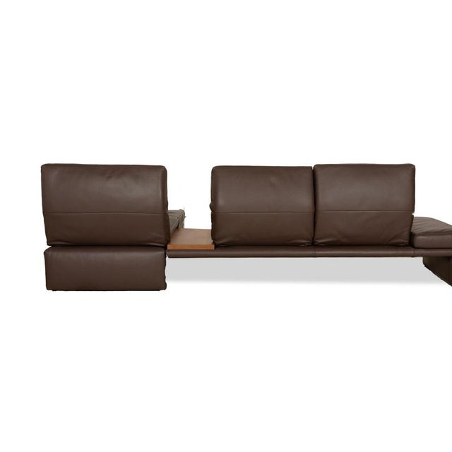 Raoul Leather Corner Sofa in Brown Grey from Koinor For Sale - Image 15 of 17