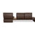 Raoul Leather Corner Sofa in Brown Grey from Koinor For Sale - Image 15 of 17