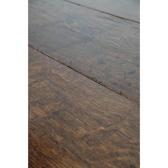 Antique English Lop-Eared Dining Table in Oak, Late 19th Century For Sale - Image 17 of 18