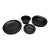 13-Piece Collection of Vintage Black Heath Ceramic Dinnerware For Sale