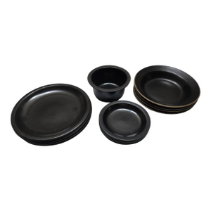 13-Piece Collection of Vintage Black Heath Ceramic Dinnerware