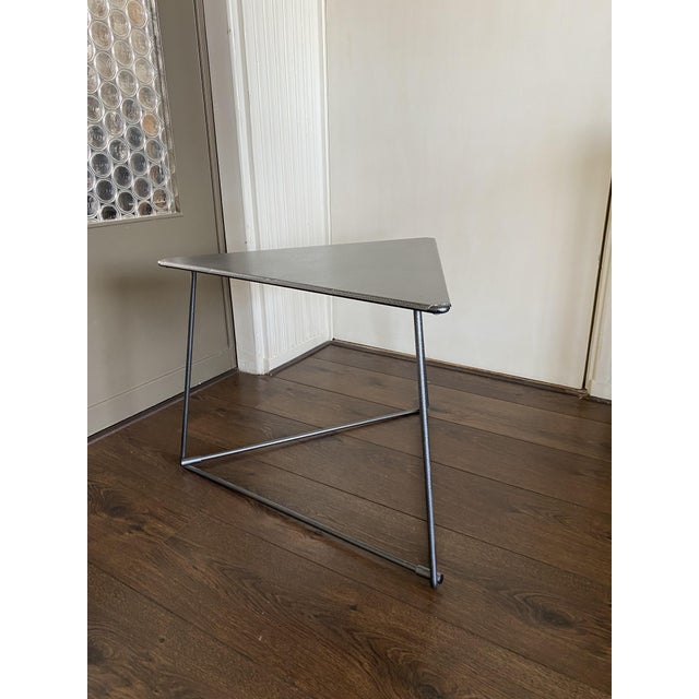 Vintage Triangular Coffee Table by Niels Gammelgaard for Mobel Ikea, 1980s For Sale - Image 14 of 15