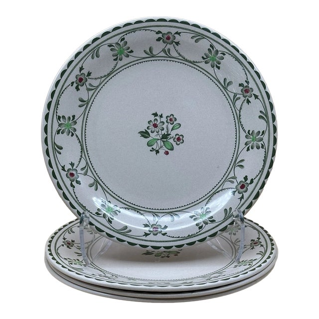 Vintage Johnson Brothers Staffordshire Provence Old Granite Dinner Plates - Set of 4 For Sale