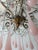 French Pink Opaline Murano Drops Rock Crystal Swags Chandelier, Circa 1920French Pink Opaline Murano Drops Rock Crystal Swags Chandelier, Circa 1920 For Sale - Image 10 of 13