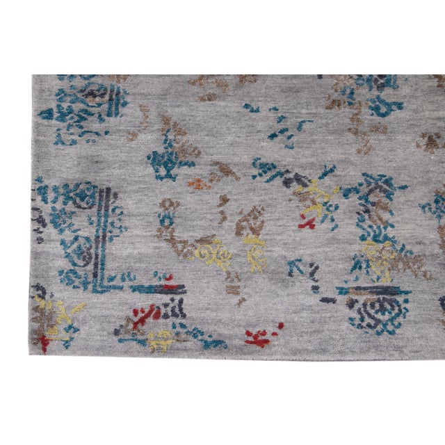 Textile 20th Century Abstract Wool Rug For Sale - Image 7 of 12