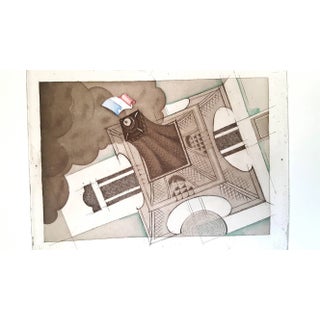 Charles Martin - The Eiffel Tower - Original Lithograph 1927 For Sale