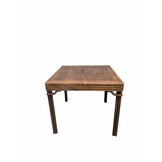 Late 20th Century Vintage Chinoiserie Faux Bamboo Table by Baker Furniture For Sale - Image 5 of 6