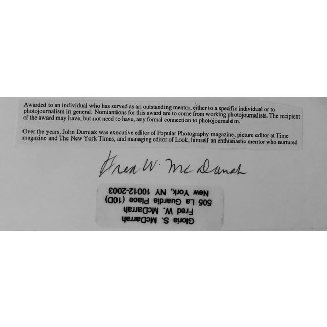 Metal Fred McDarrah, Vintage Silver Gelatin Signed Photograph Edward Steichen, MoMA Photo, 1962 For Sale - Image 7 of 9